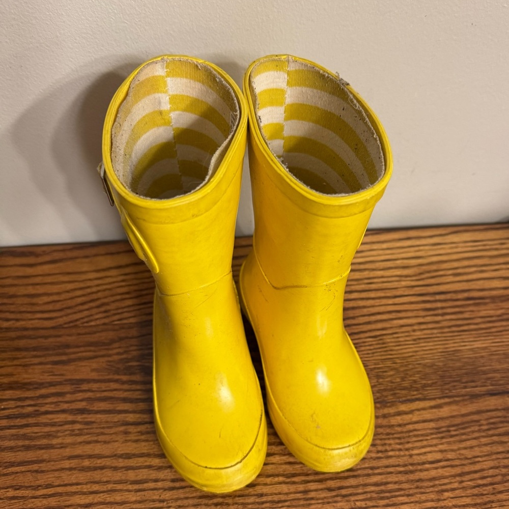 Yellow Kids Rain Boots